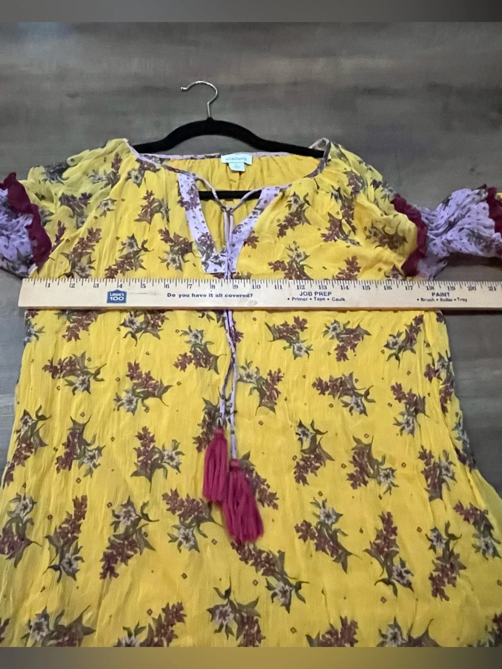 Sundance Floral Dreams Blouse | Small | Boho Sheer Floral Top - Picture 2 of 8
